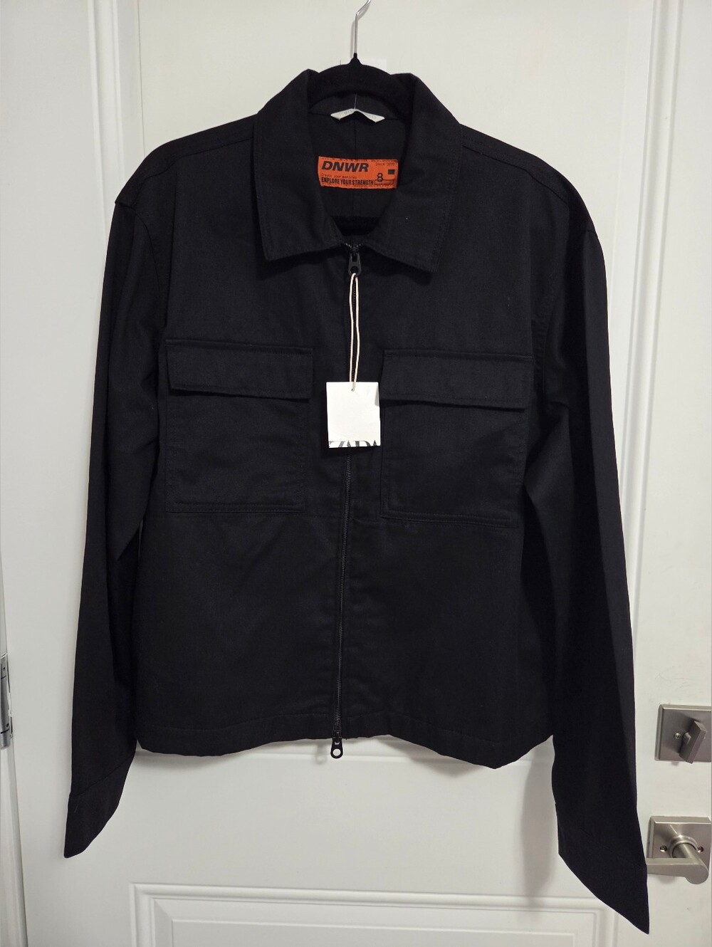 NWT - Zara Dnwr Men's Canvas Overshirt Zip Jacket - Size L